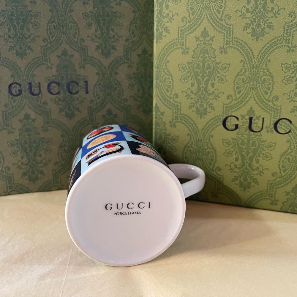 GUCCI VINTAGE PORCELAIN CUPS, Set of 2 Available - Picture 6 of 9